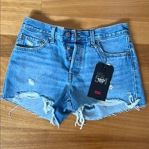 Levi's 501 mid rise shorts